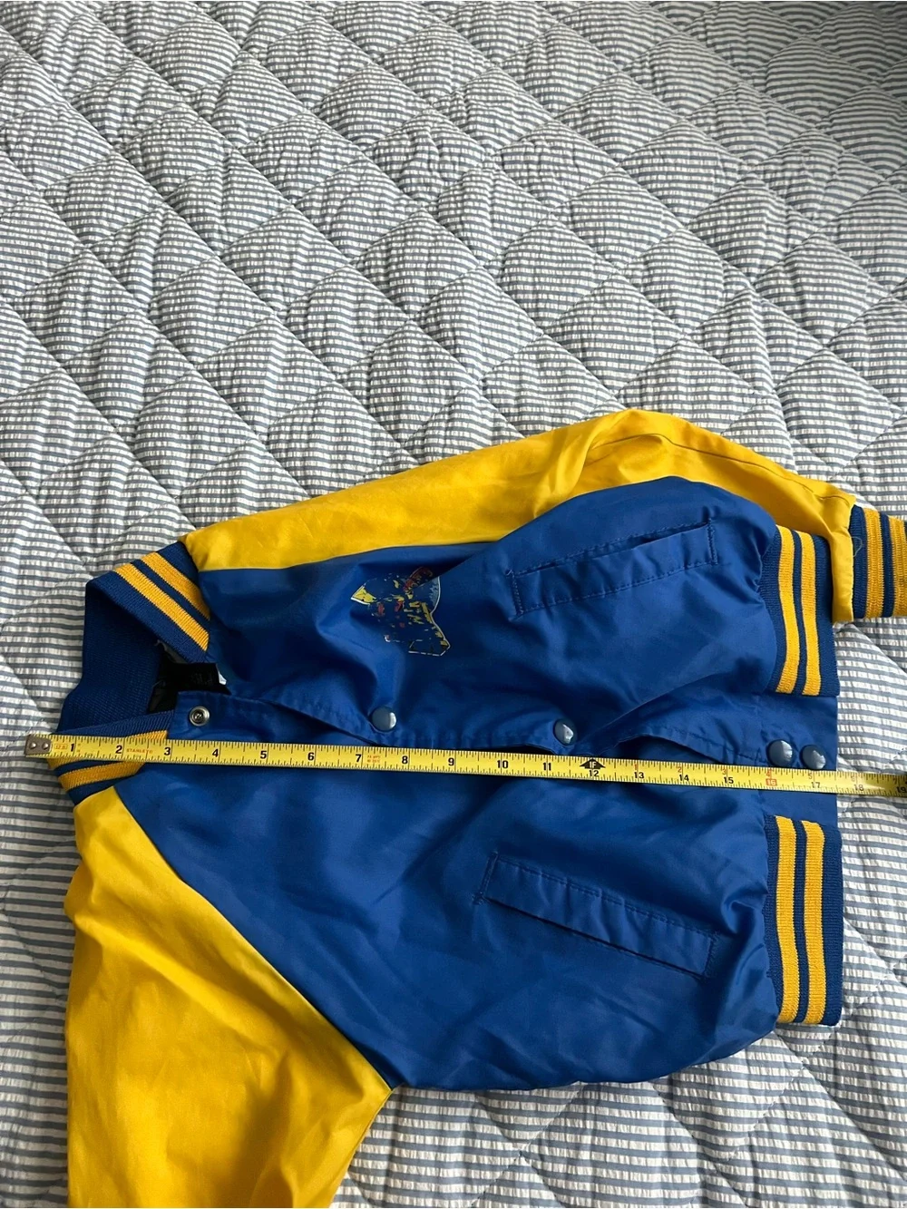 Power Ranger Kids Blue and Yellow Varsity Jacket VINTAGE 90’s